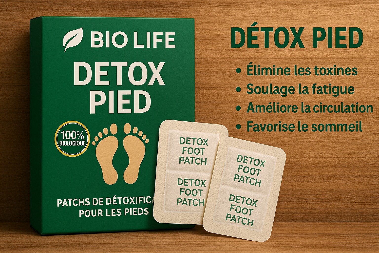 Bio Life Détox Pied - Patchs de Détoxification